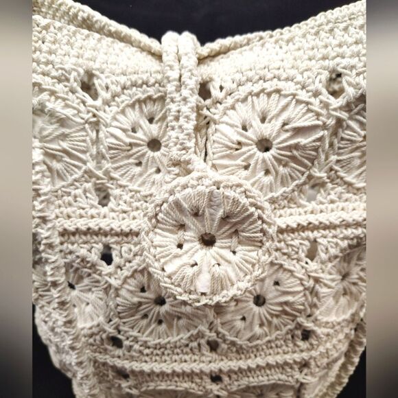 Handmade Crochet Tote Boho Bag - Picture 6 of 12